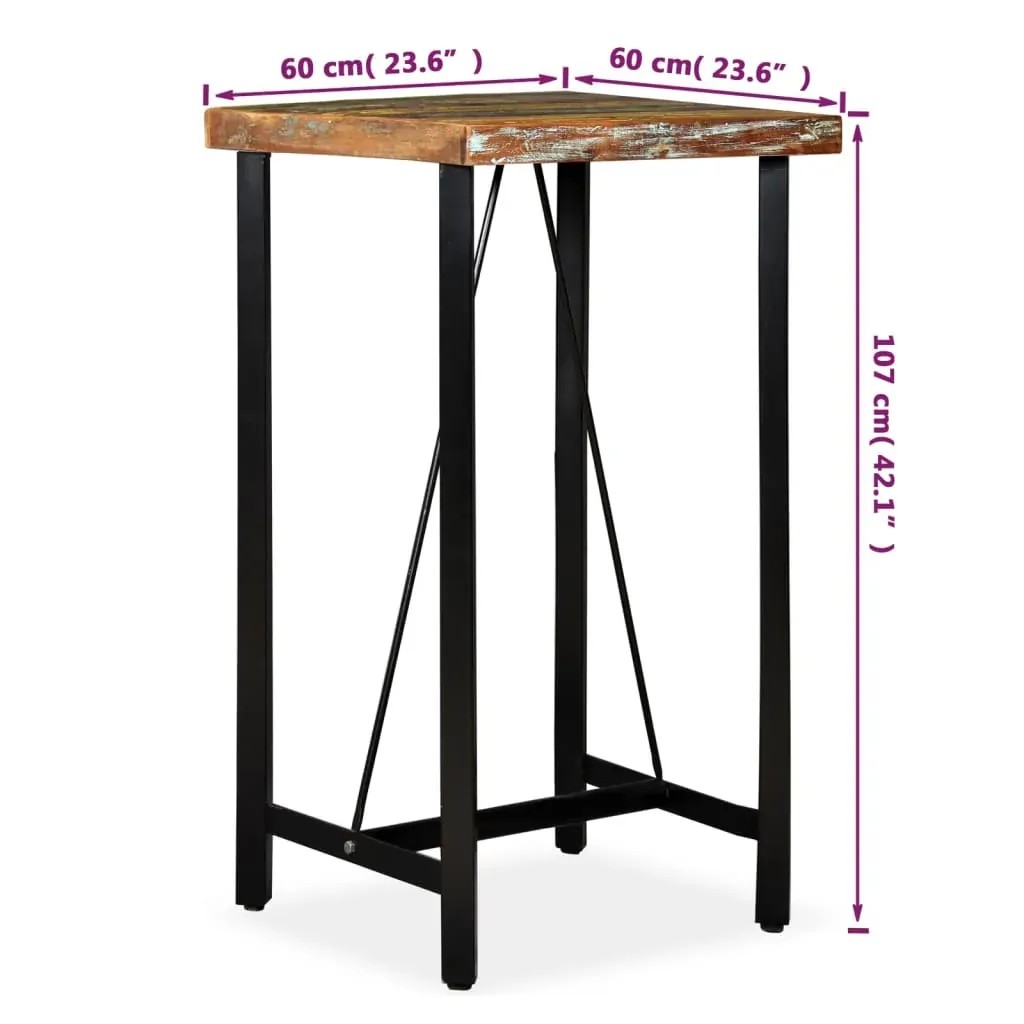Bar Table Solid Reclaimed Wood Price