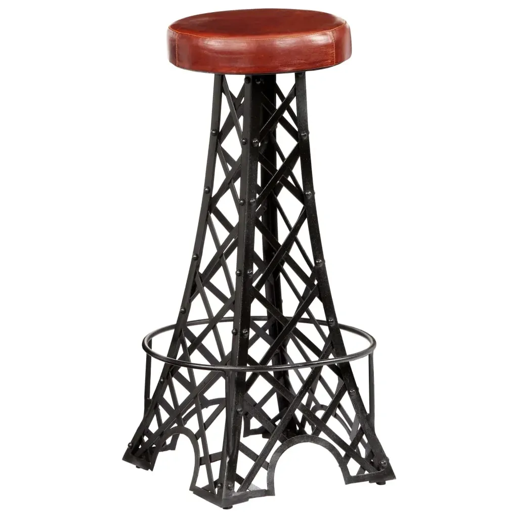 Bar Stools 2 pcs Real Leather Price