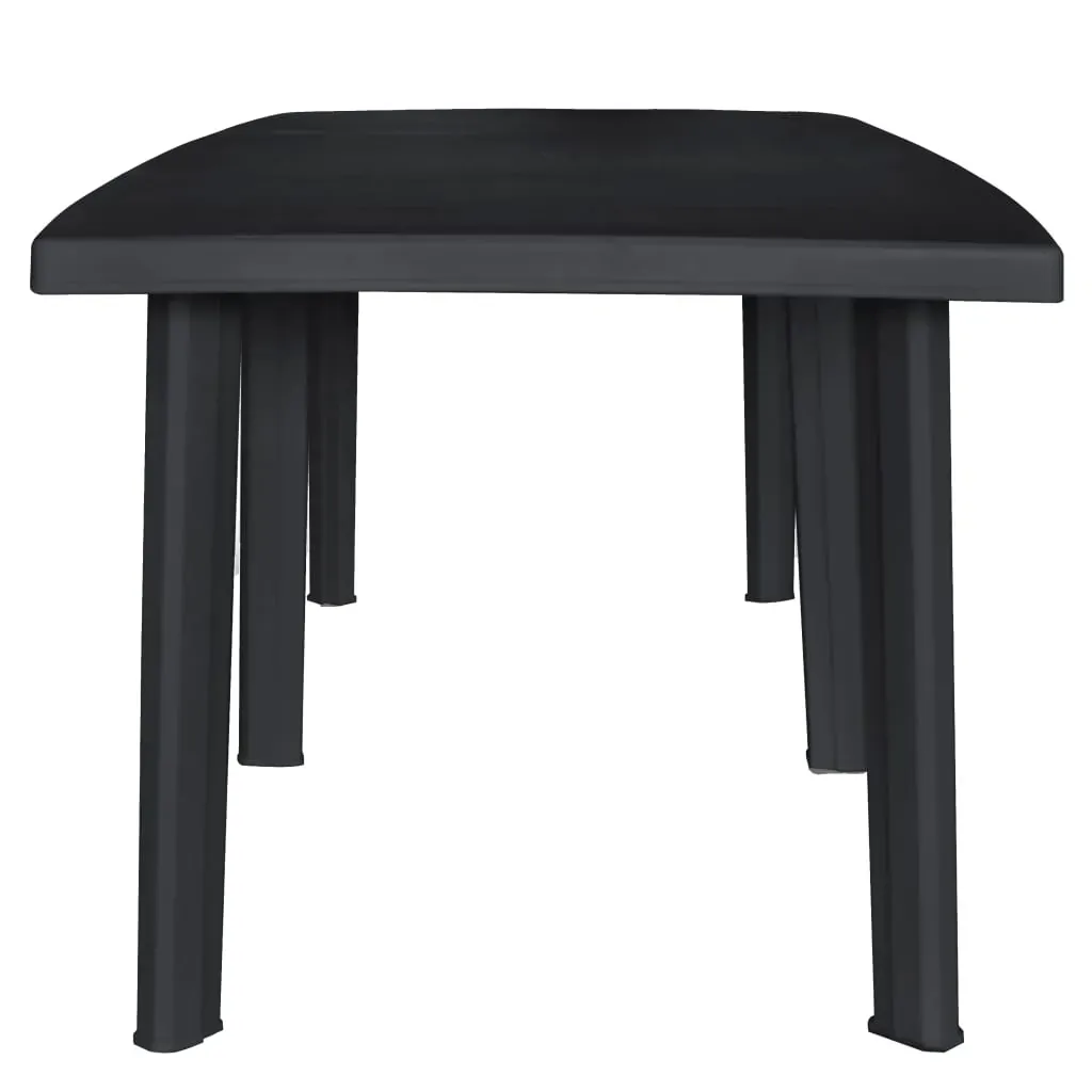 Outdoor Dining Set Plastic Anthracite Price