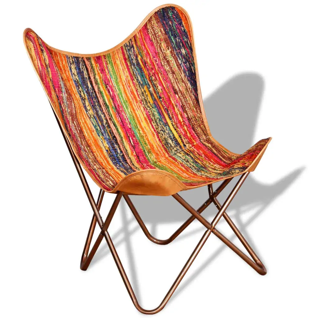 Butterfly Chairs Multicolour Chindi Fabric Price