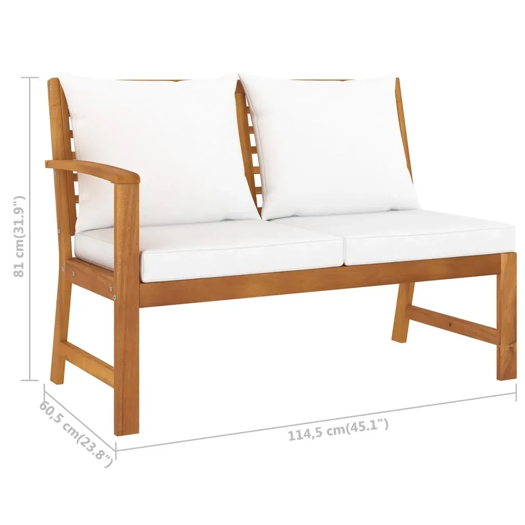 Garden Lounge Set with Cushion Solid Acacia Wood Price