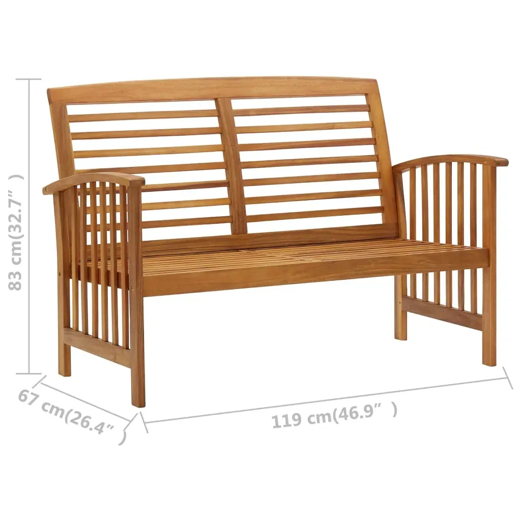 Garden Lounge Set Solid Acacia Wood Price