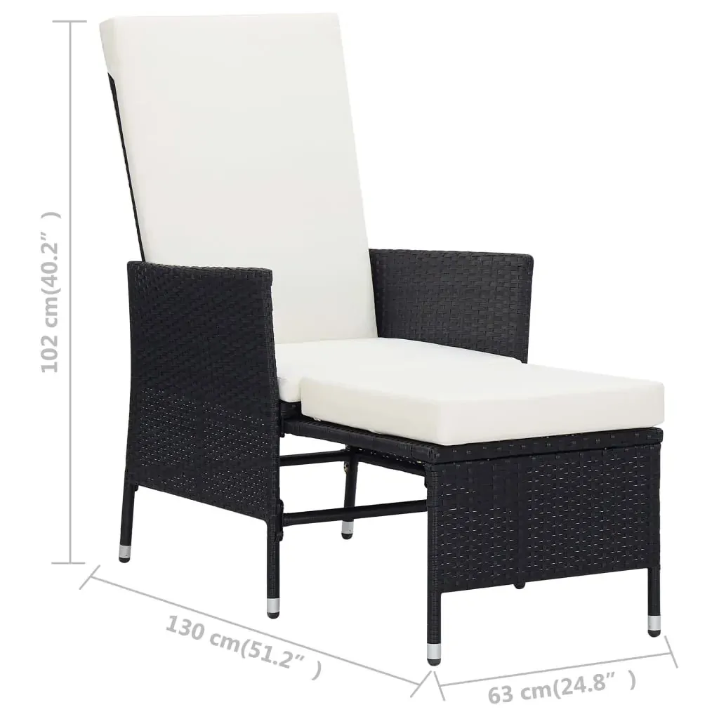 3 Piece Garden Lounge Set with Cushions Poly Rattan Price
