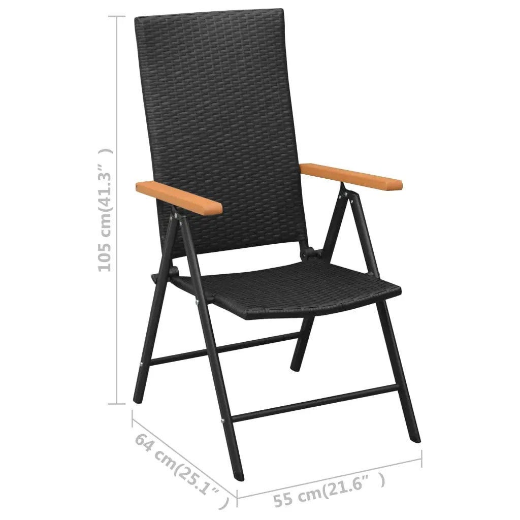 Garden Dining Set Black and Brown Price