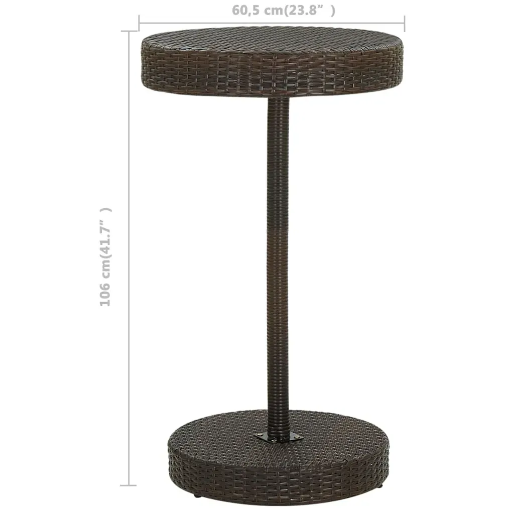 Garden Bar Set with Cushions Poly Rattan Price