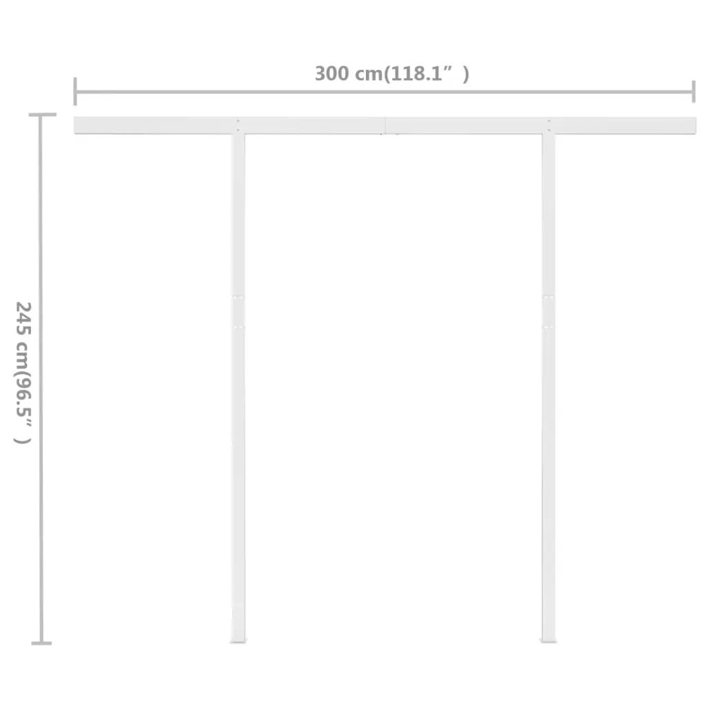 Manual Retractable Awning with Posts Price