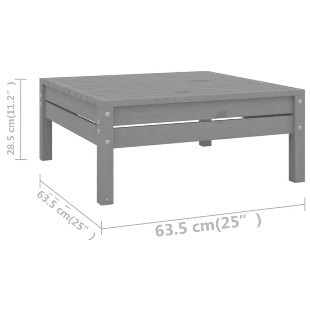 5 Piece Garden Lounge Set Solid Pinewood Price