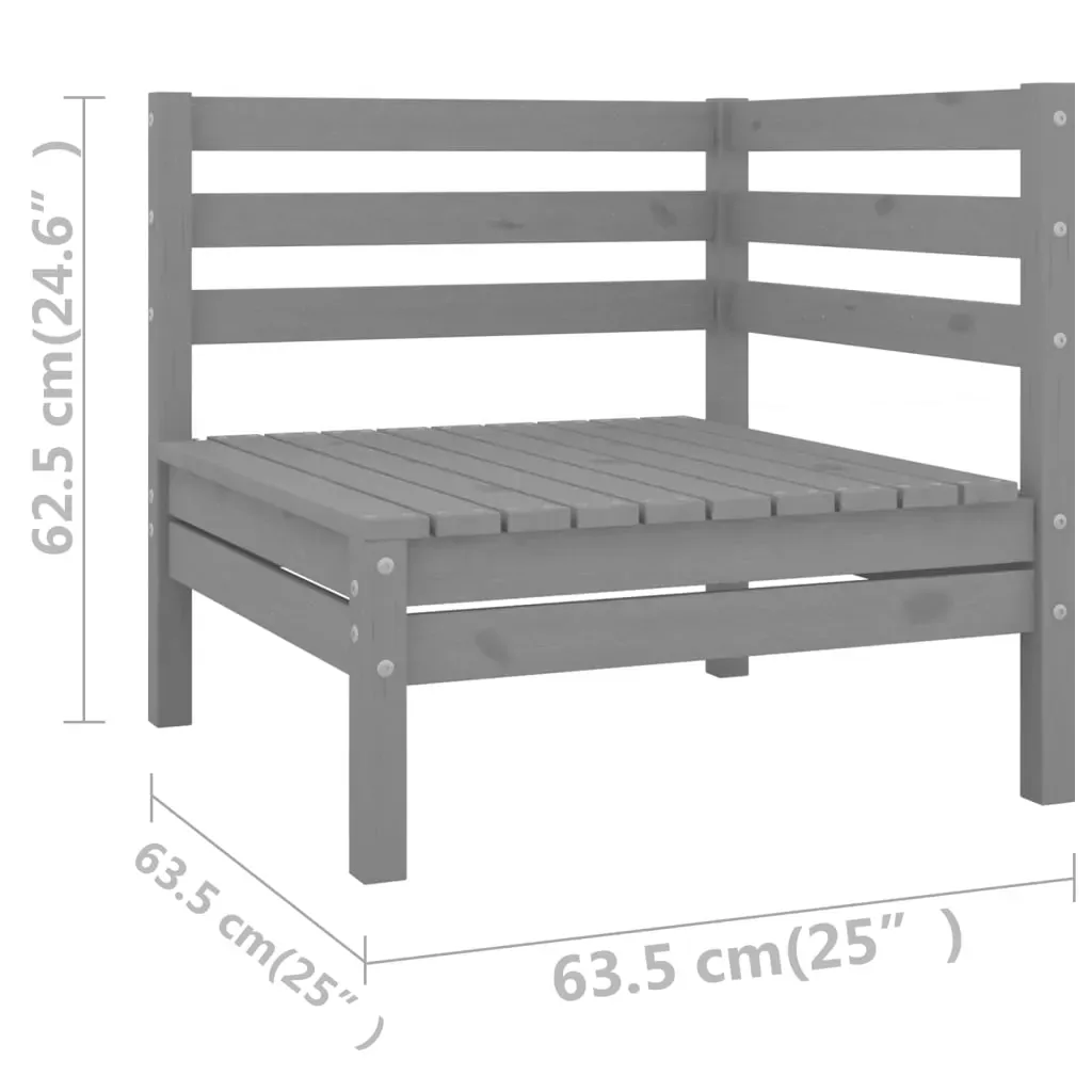 9 Piece Garden Lounge Set Solid Pinewood Price