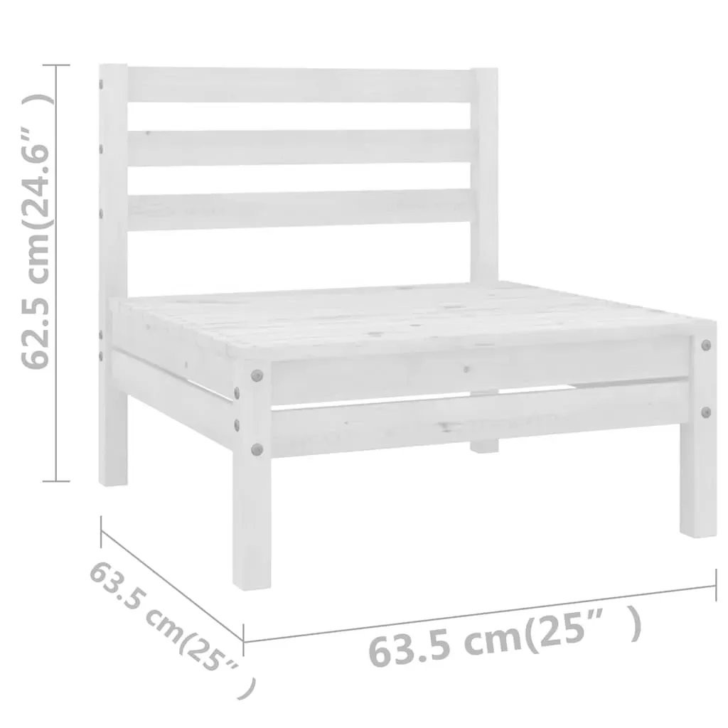 4 Piece Garden Lounge Set Solid Pinewood Price