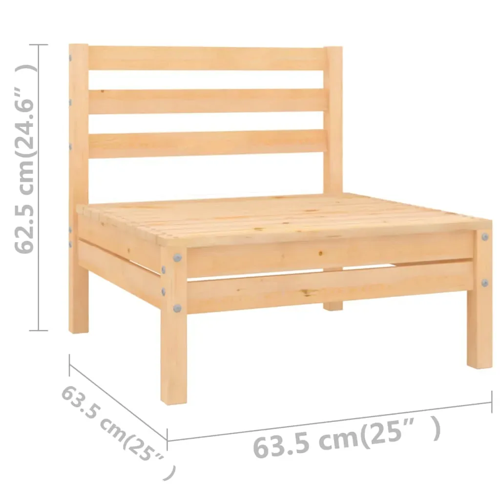 4 Piece Garden Lounge Set Solid Pinewood Price