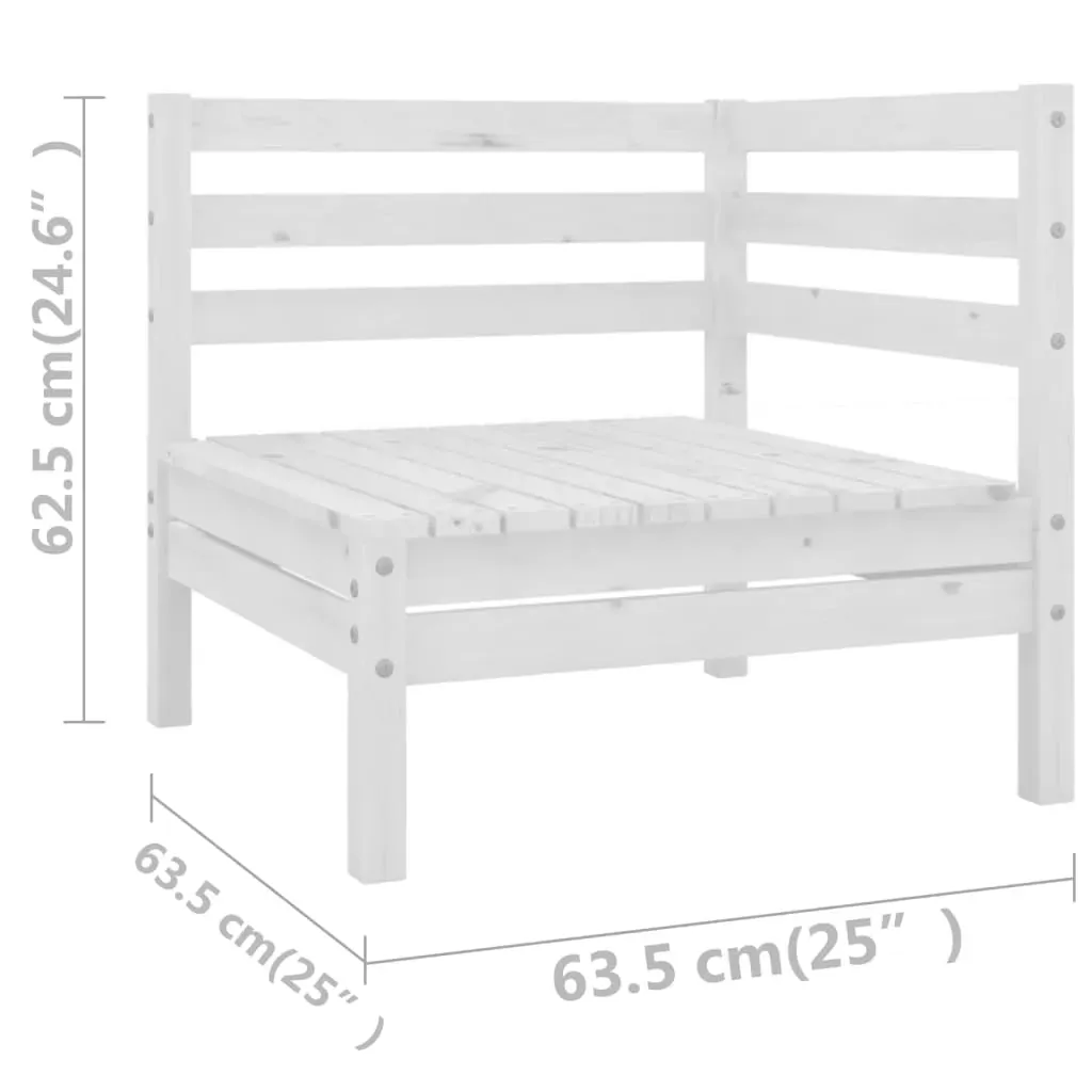 7 Piece Garden Lounge Set Solid Pinewood Price