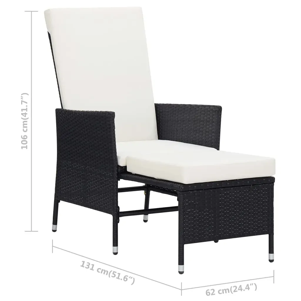 2 Piece Garden Lounge Set with Cushions Poly Rattan Price