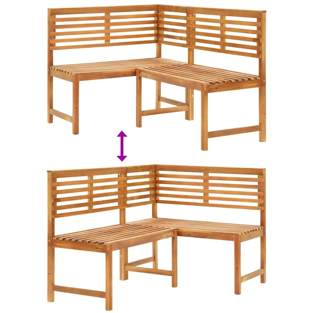 Garden Corner Bench 140 cm Solid Acacia Wood Price