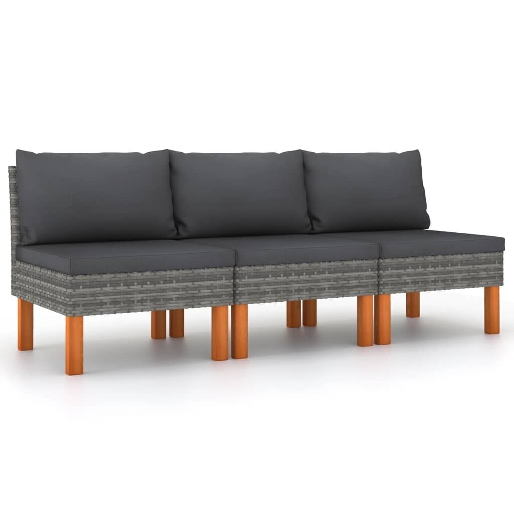 Sofa Poly Rattan and Solid Eucalyptus Wood Price