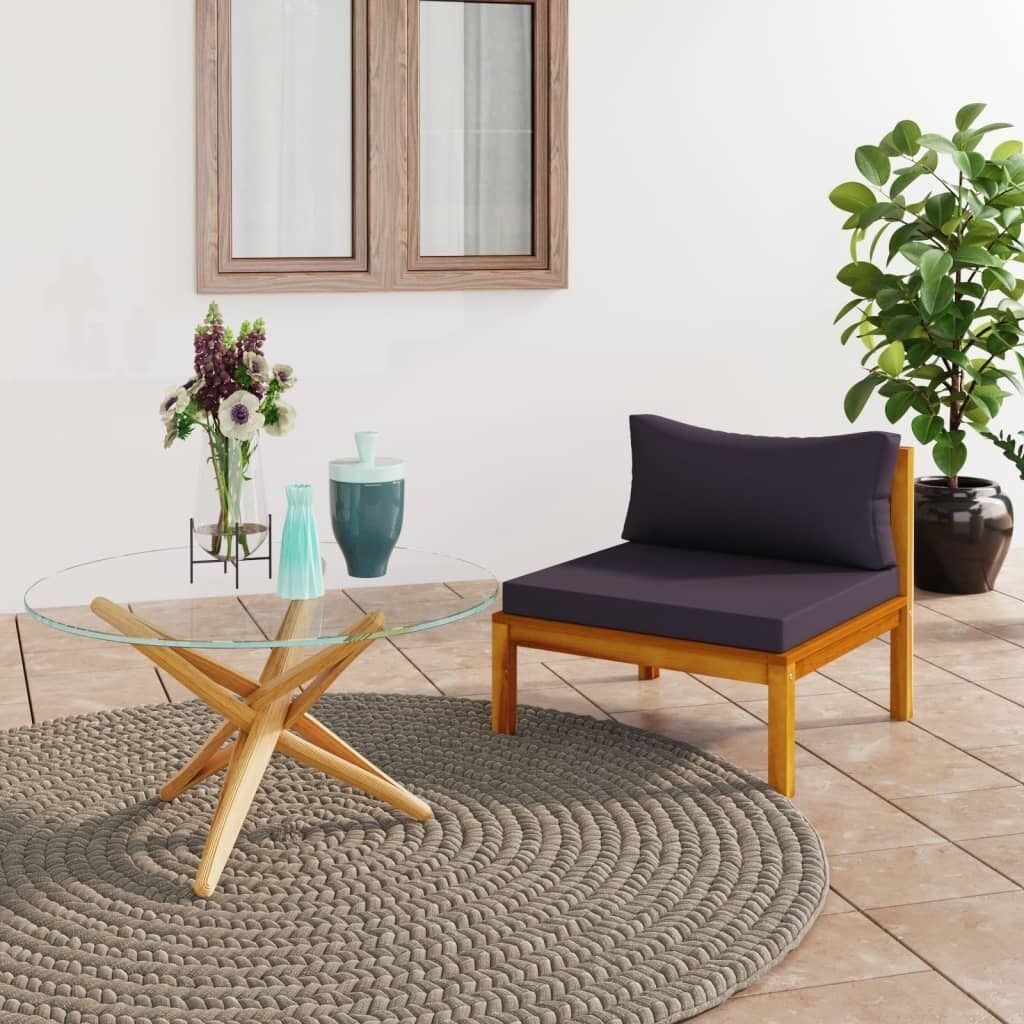 Corner Sofas with Cushions Solid Acacia Wood Price