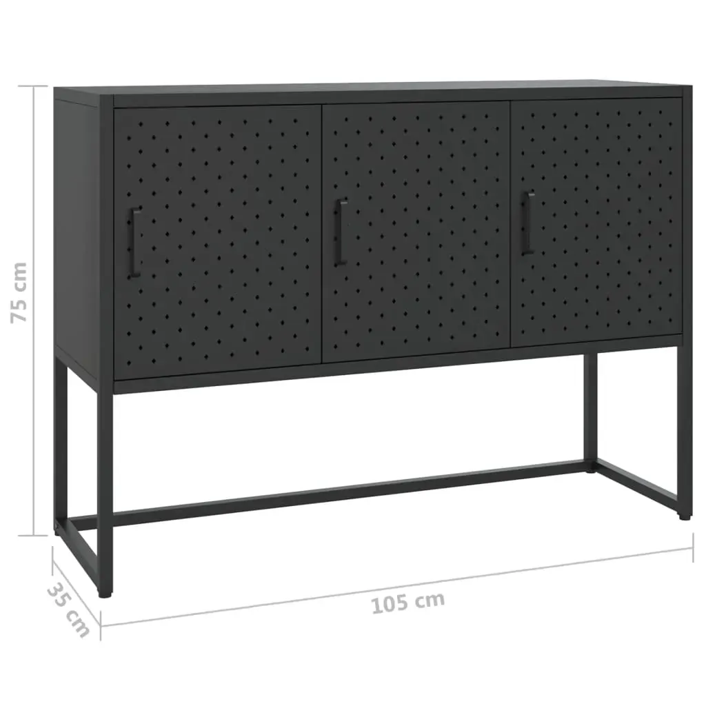 Sideboard 105x35x75 cm Steel Price