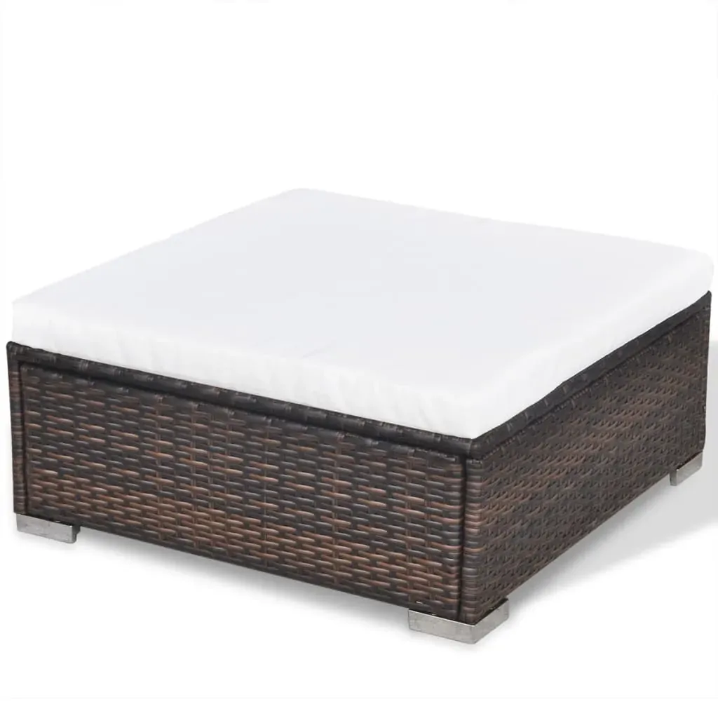 6 Piece Garden Lounge Set with Cushions Poly Rattan Price