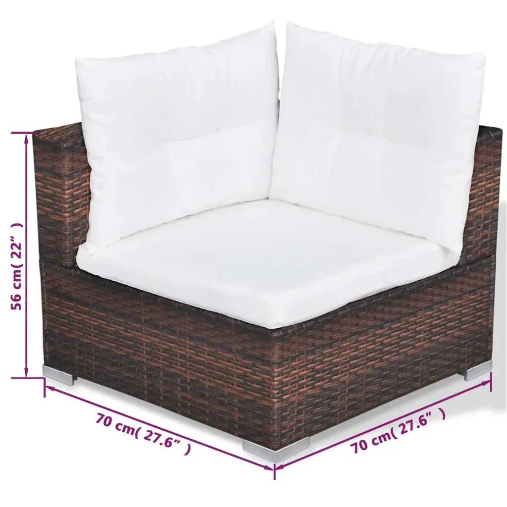 10 Piece Garden Lounge Set with Cushions Poly Rattan Price