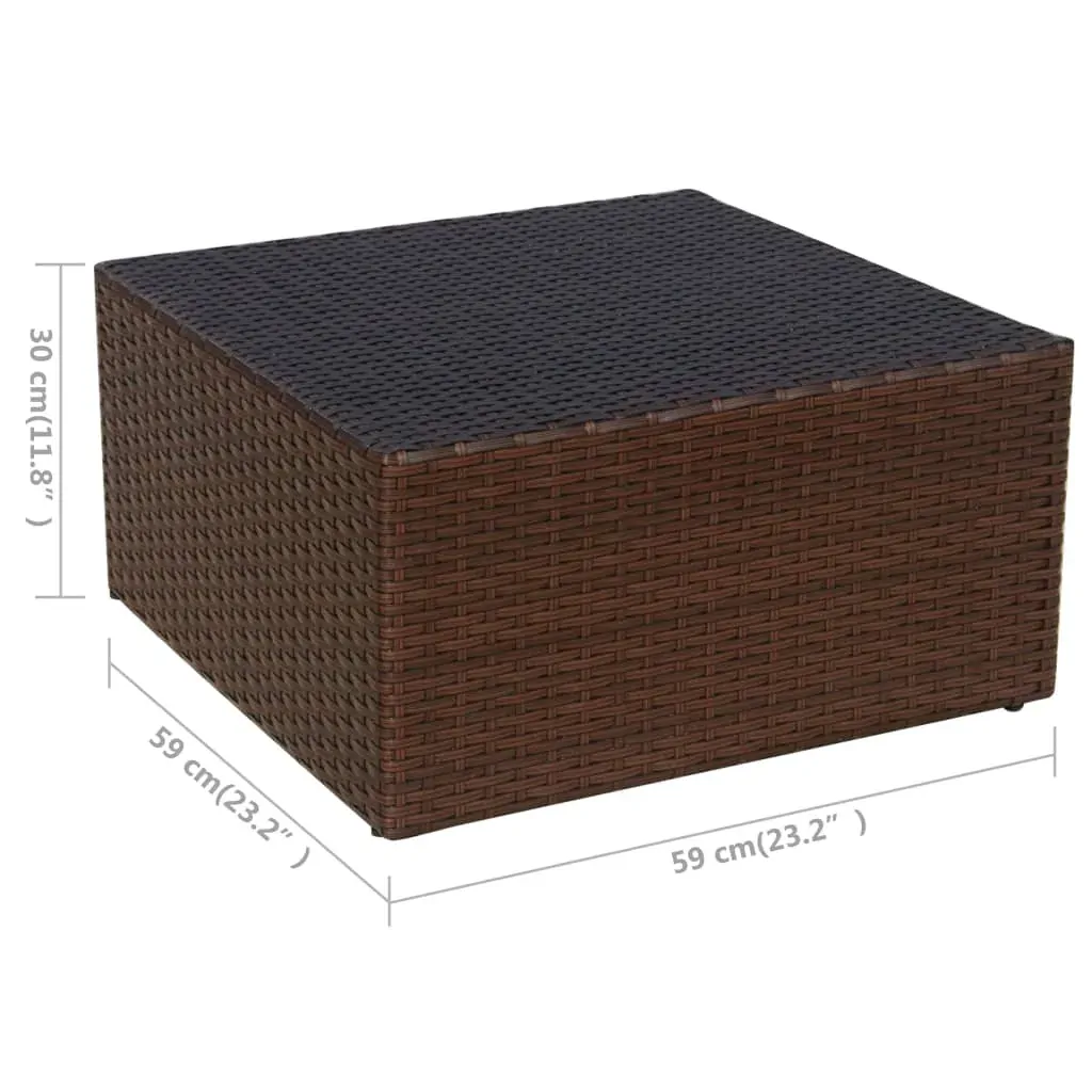 Garden Chair with Stool Poly Rattan Price