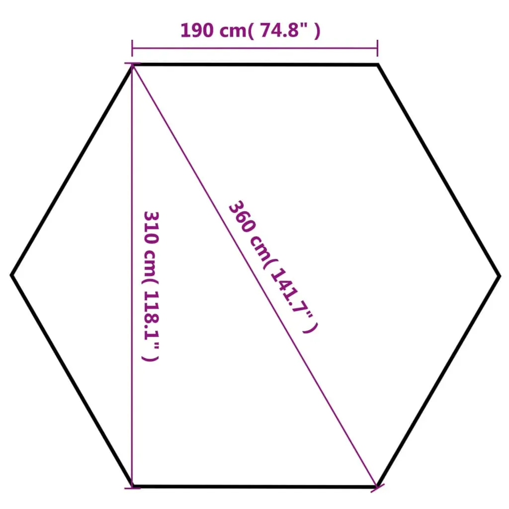 Hexagonal Pop-Up Marquee with 6 Sidewalls 3.6x3.1 m Price