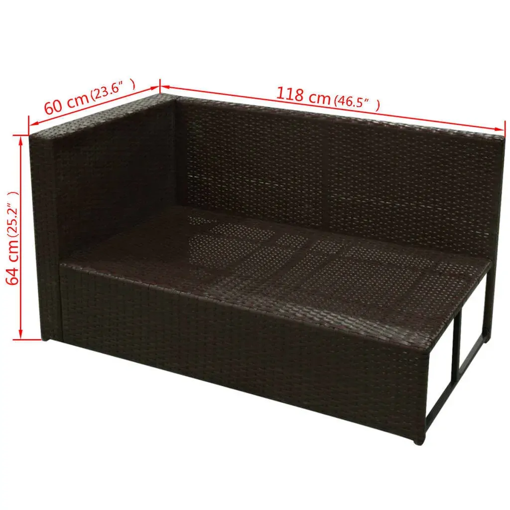8 Piece Garden Lounge Set with Cushions Poly Rattan Price