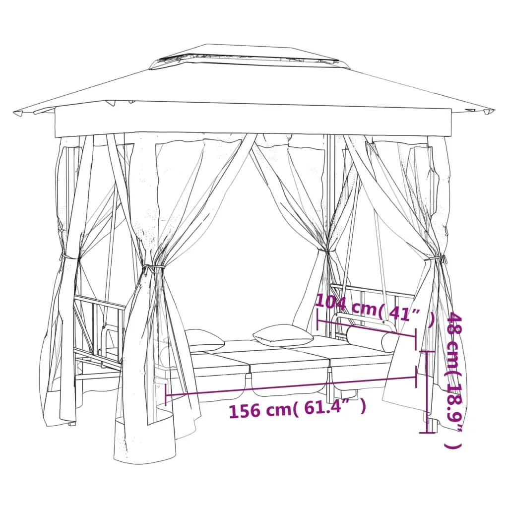 Gazebo Convertible Swing Bench Price