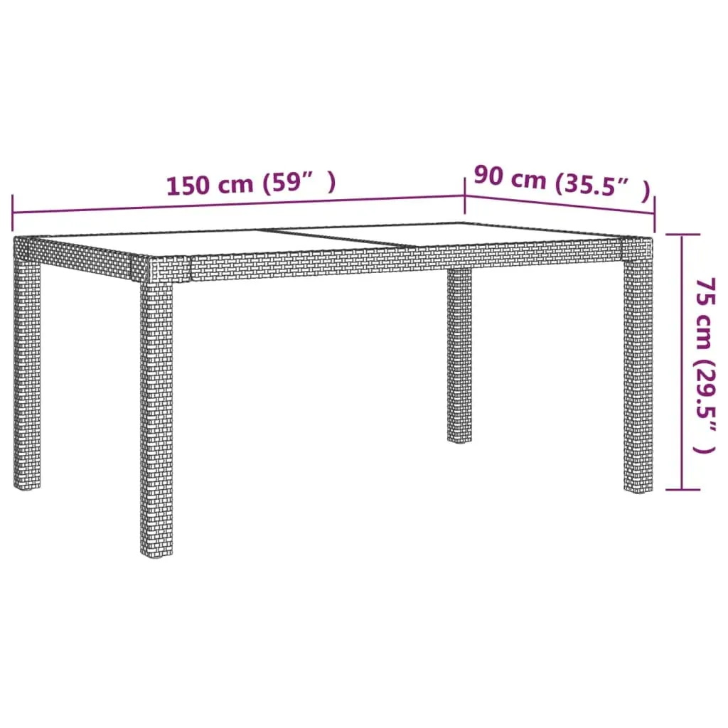 Outdoor Dining Set Poly Rattan Black Price