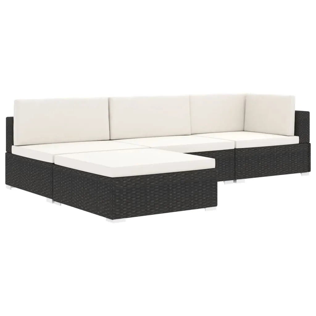 Sectional Footrest 1 pc with Cushion Poly Rattan Price