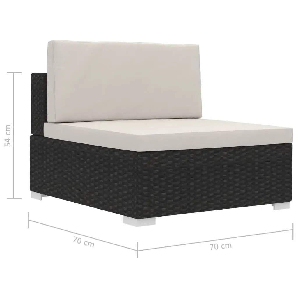 Garden Sofa Set with Cushions Poly Rattan Price