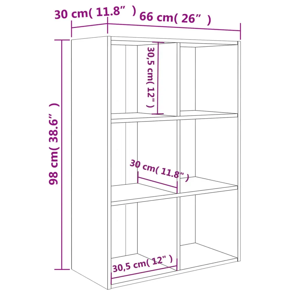 Book Cabinet/Sideboard 66x30x97.8 cm Engineered Wood Price