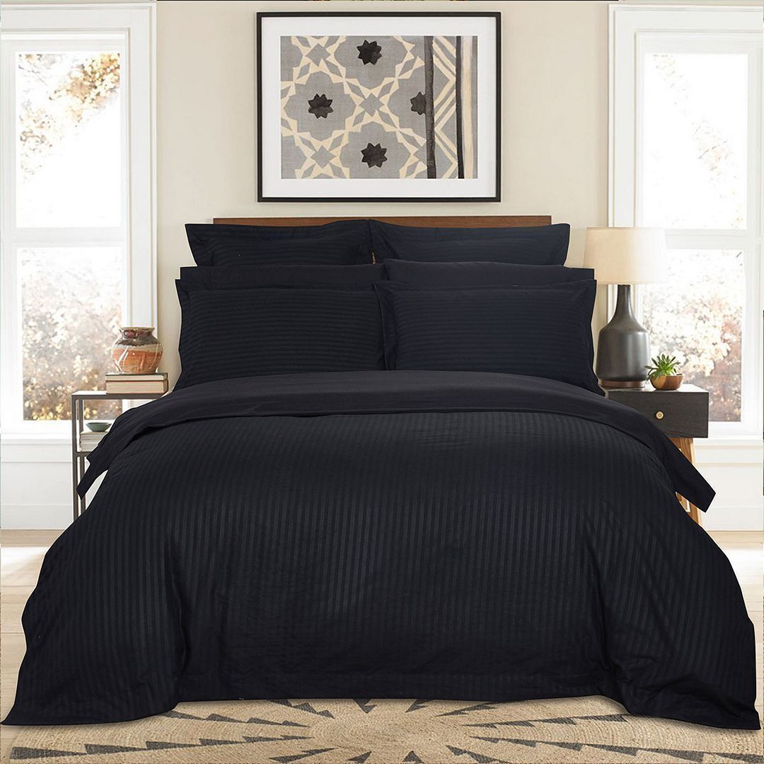1000TC Ultra Soft Striped Duvet Doona Quilt Cover Set Price