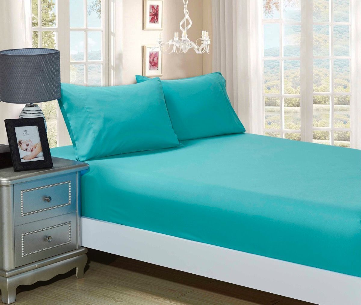 1000TC Ultra Soft Fitted Sheet & Pillowcase Set - Single Size Bed Price