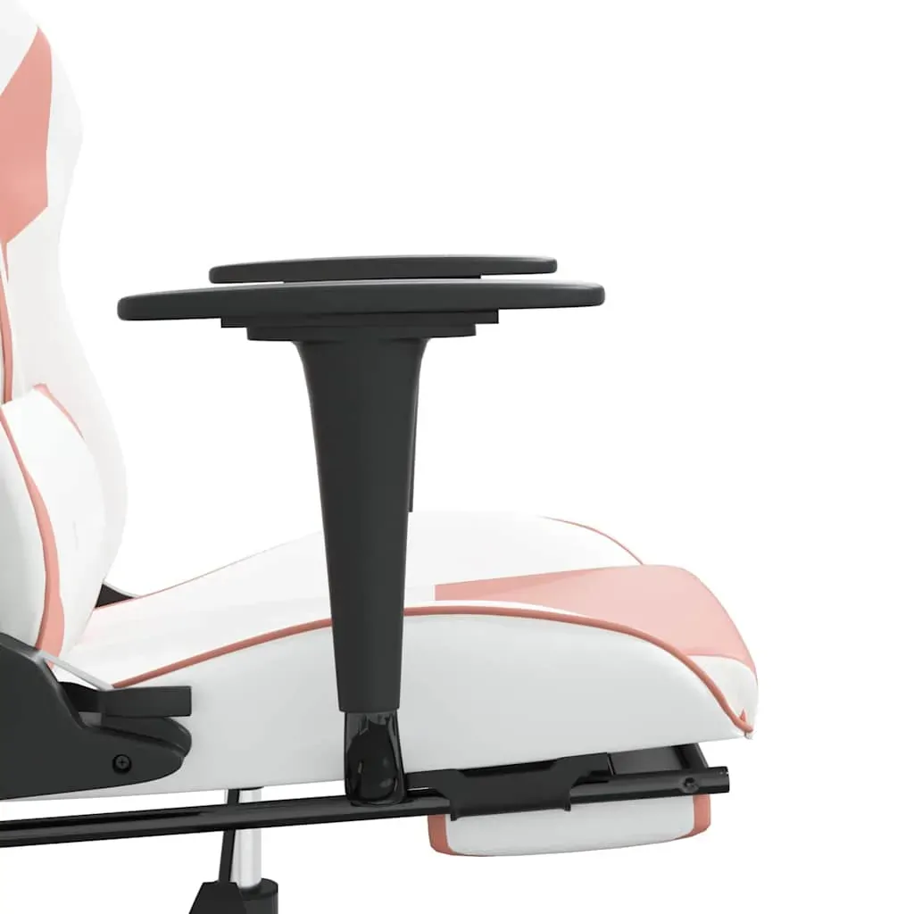 Massage Gaming Chair with Footrest Faux Leather Price