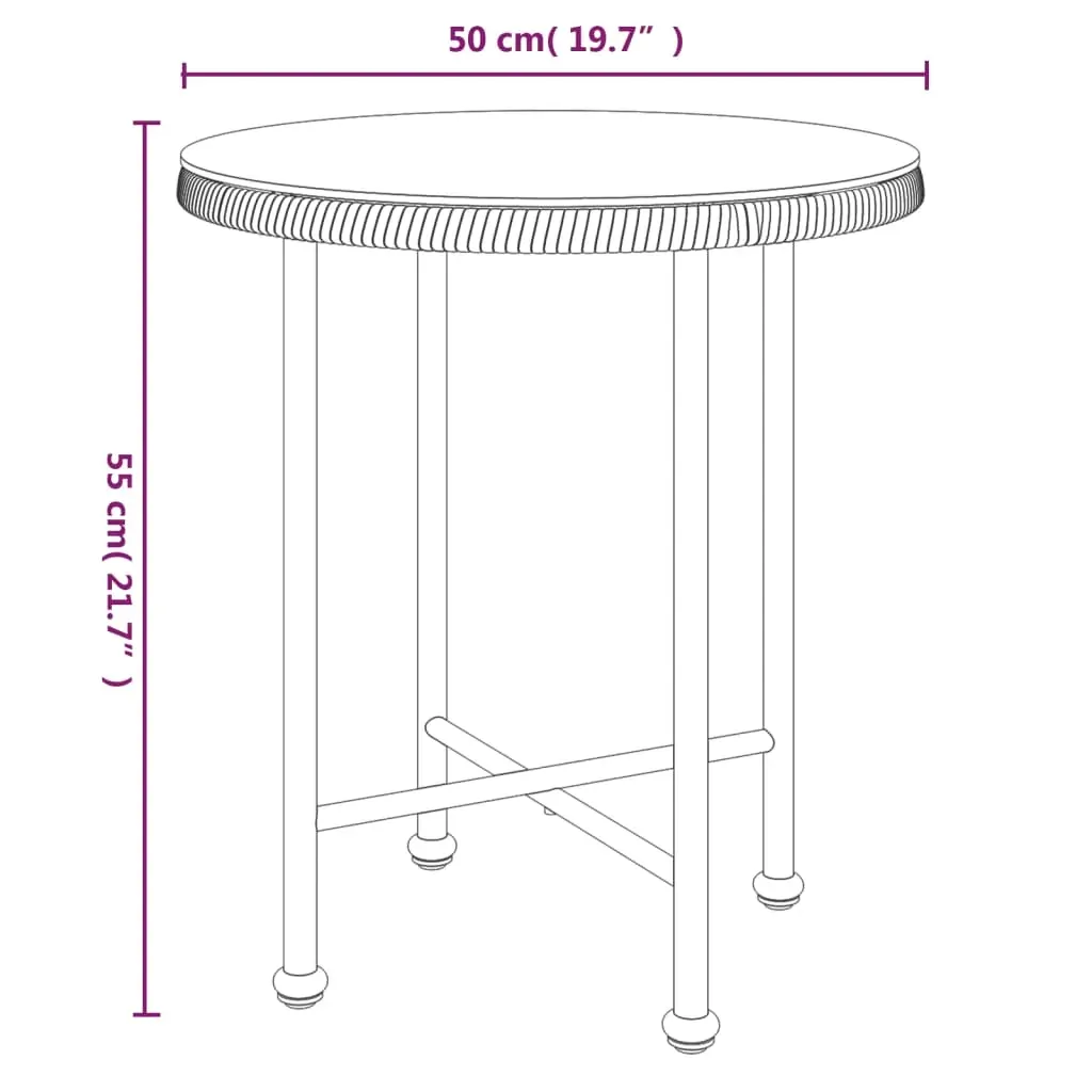 3 Piece Garden Dining Set Poly Rattan Price