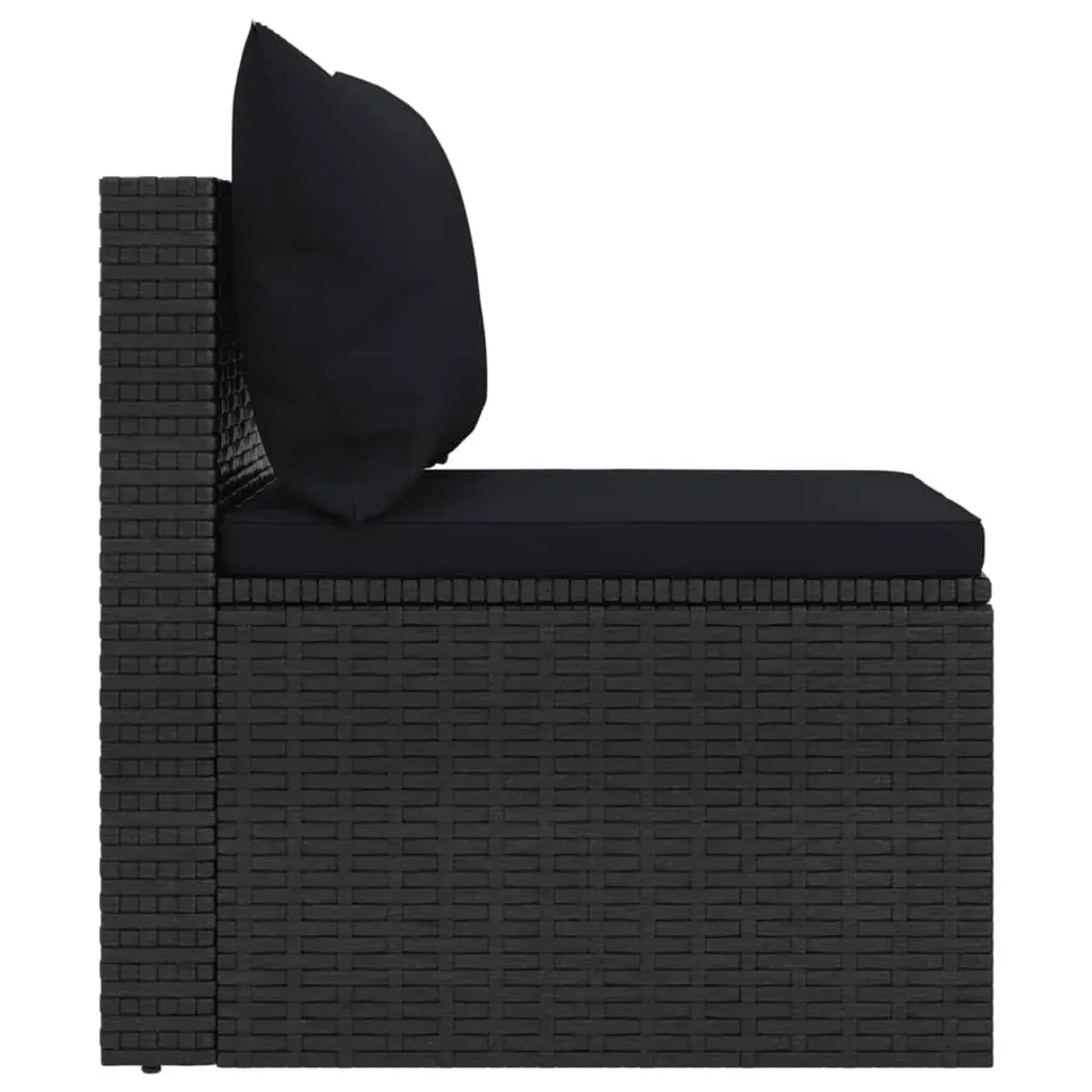 4 Piece Garden Sofa Set with Cushions Poly Rattan Price