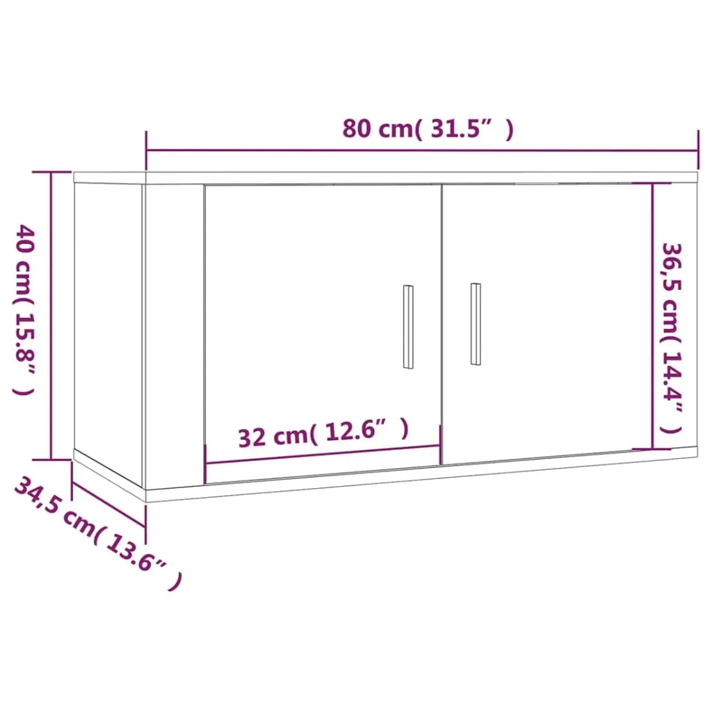3 Piece TV Cabinet Set Engineered Wood Price