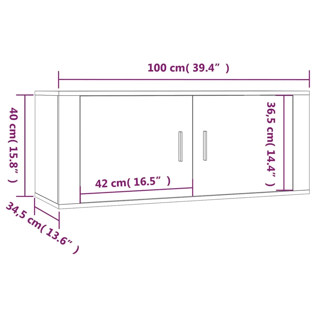 3 Piece TV Cabinet Set Engineered Wood Price