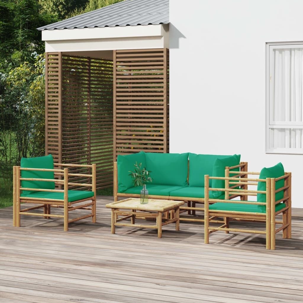 Garden Lounge Set with Cushions Bamboo Price