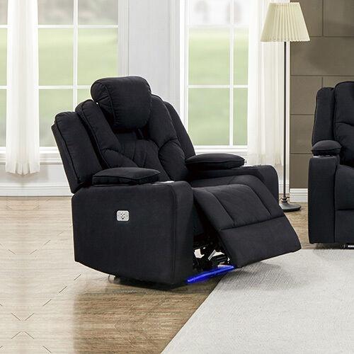 Arnold Recliner Rhino Fabric 1R Black Price