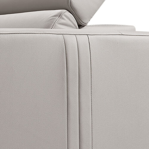 Washington Real Leather Sofa With PVC Cream Color Price