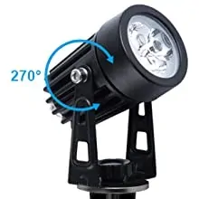3 x LED Spotlights Powered Solar Garden Lights Outdoor Waterproof (Warm White) Price