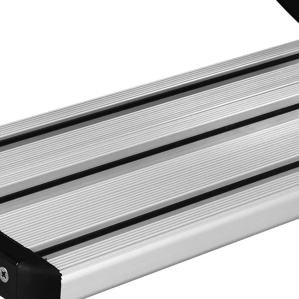 Aluminium Double Caravan Step Pull Out Folding Steps For Road RV Camper Trailer Price
