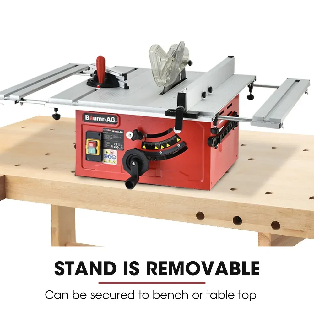 Baumr-AG 2000W 254mm Corded Table Saw with Stand, Extendable, Laser Guide Price
