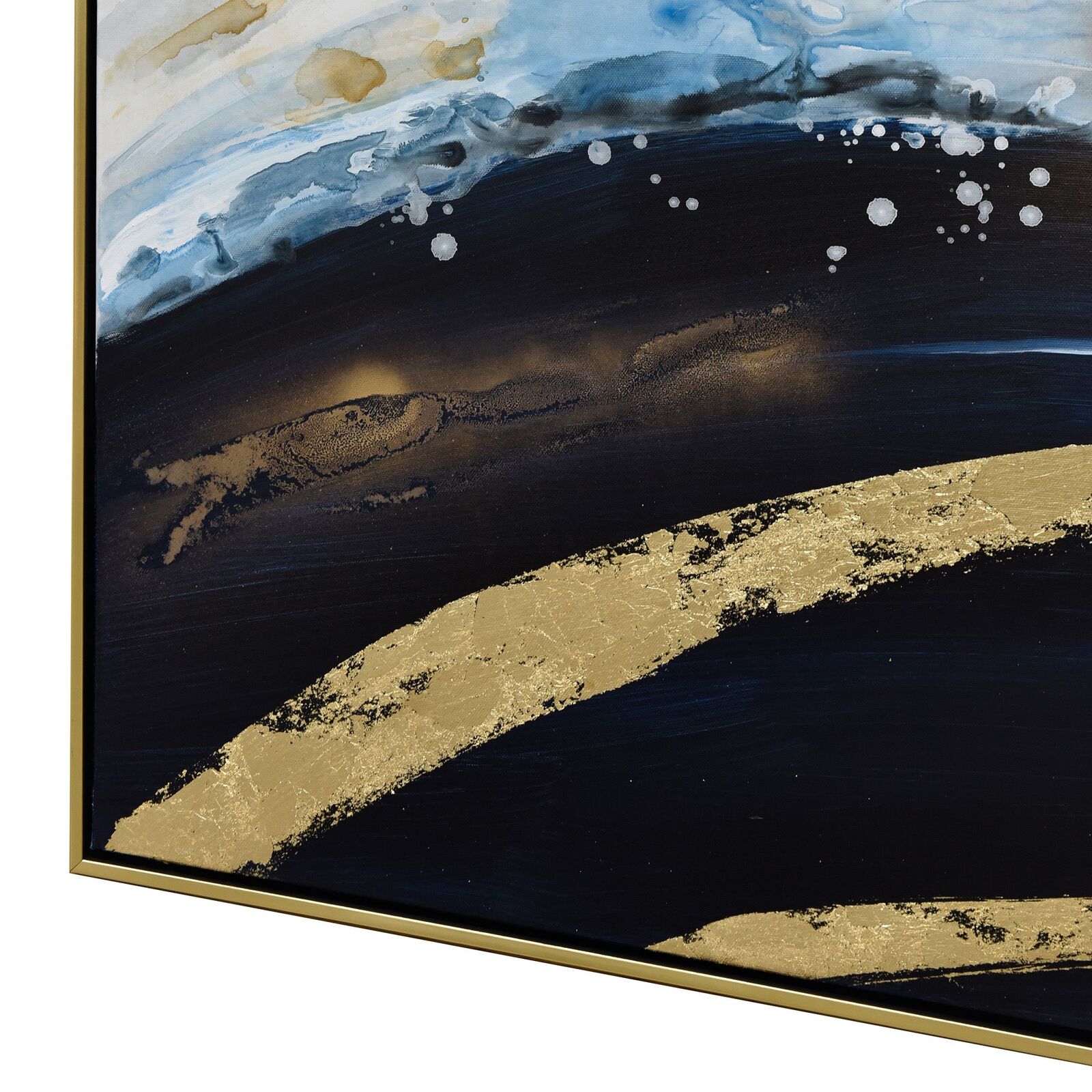 150X70cm Set of 3 Gold Framed Hand Painted Canvas Wall Art Price