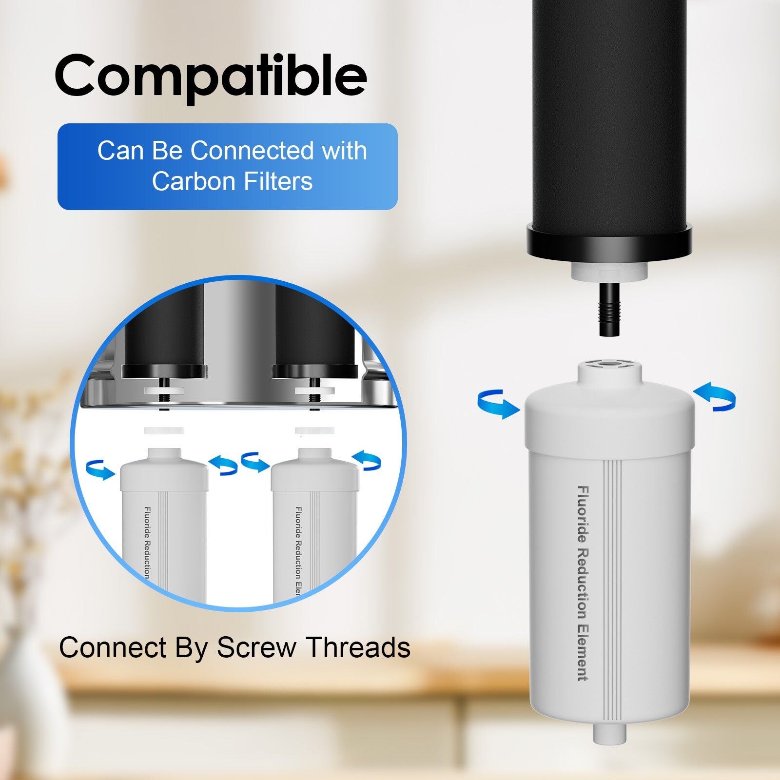 Aimex Portable Water Filter - Gravity-Fed, 304 Stainless Steel, Fluoride Removal Price