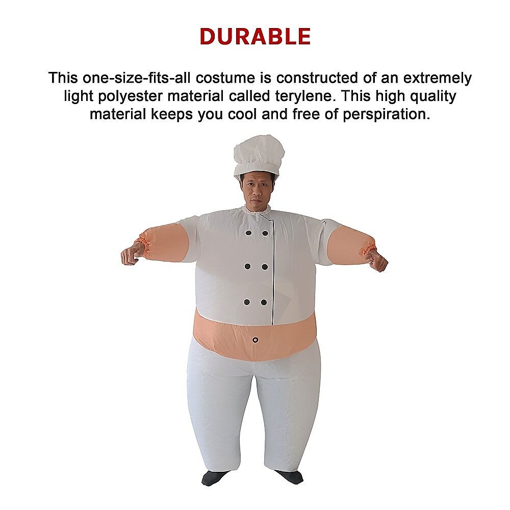 CHEF Fancy Dress Inflatable Suit -Fan Operated Costume Price