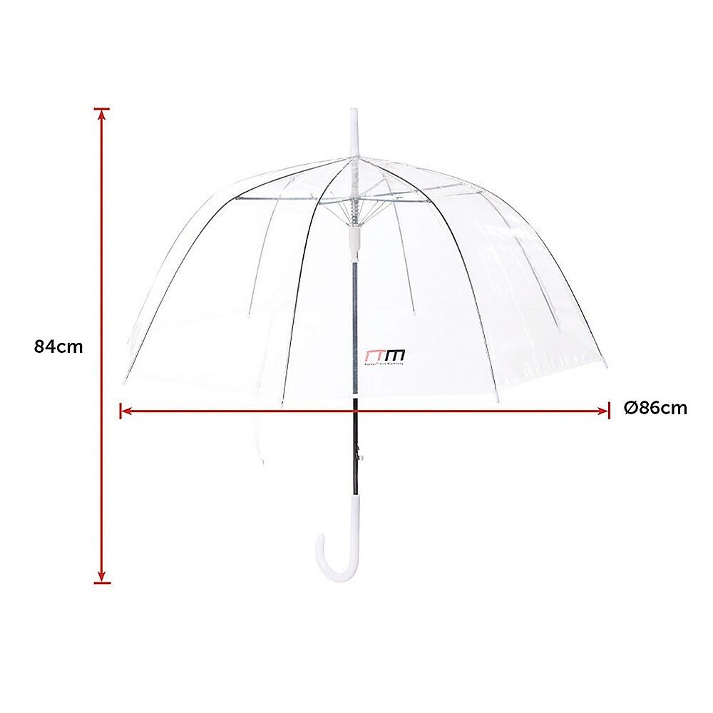 5x Clear Transparent Rain Walking Umbrella Parasol PVC Dome Wedding Party Favour Price