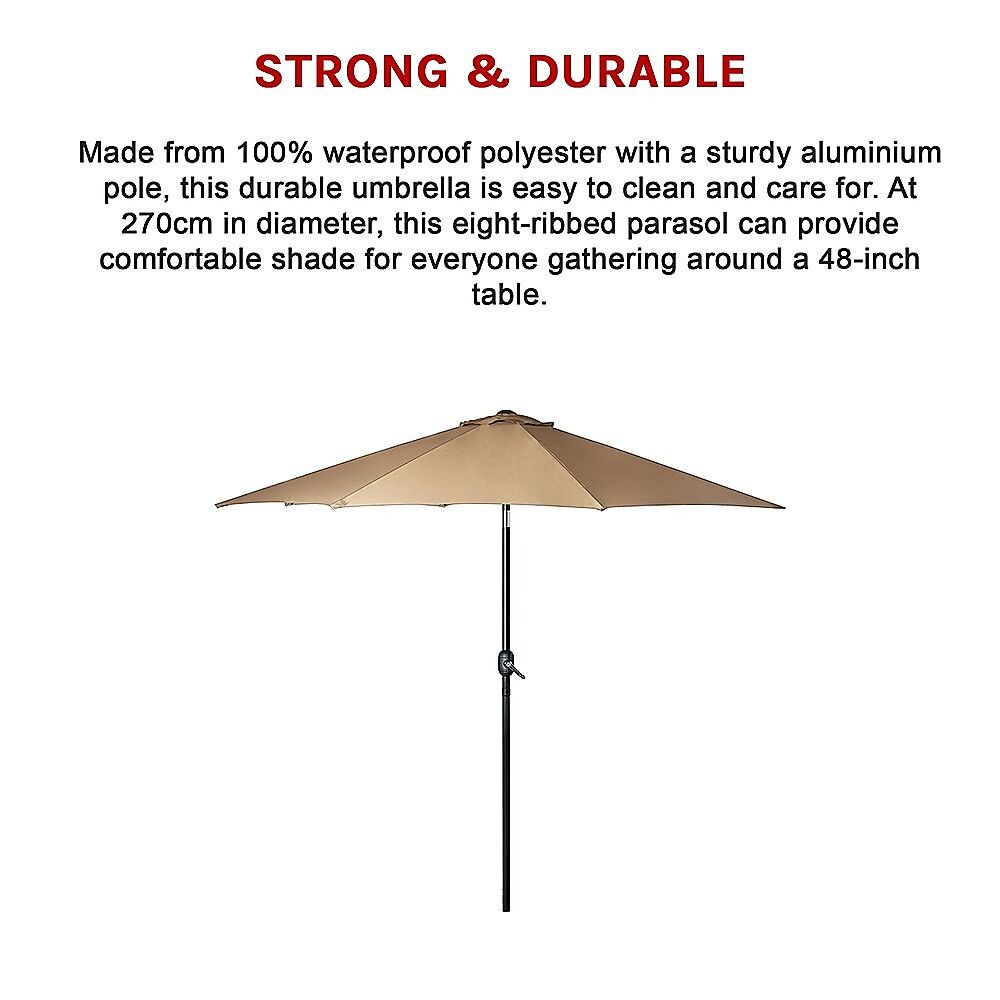 9FT Patio Umbrella Outdoor Garden Table Umbrella with 8 Sturdy Ribs Price