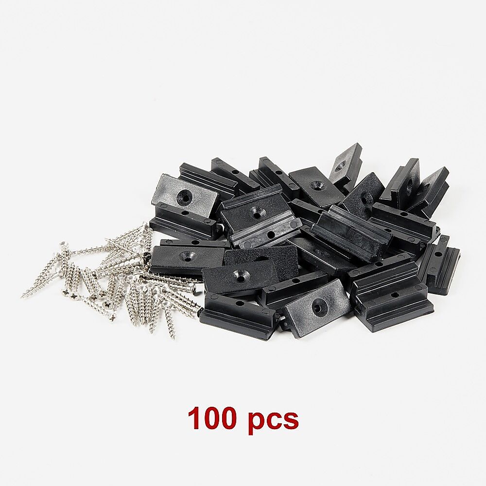 100 Composite Decking Hidden Fixing Fasteners Plastic T Clips & Screws Price