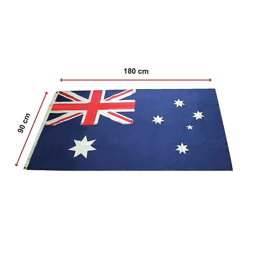 Australian Flag Heavy Duty Woven Spun Poly Australia Flag Metal Clips Price